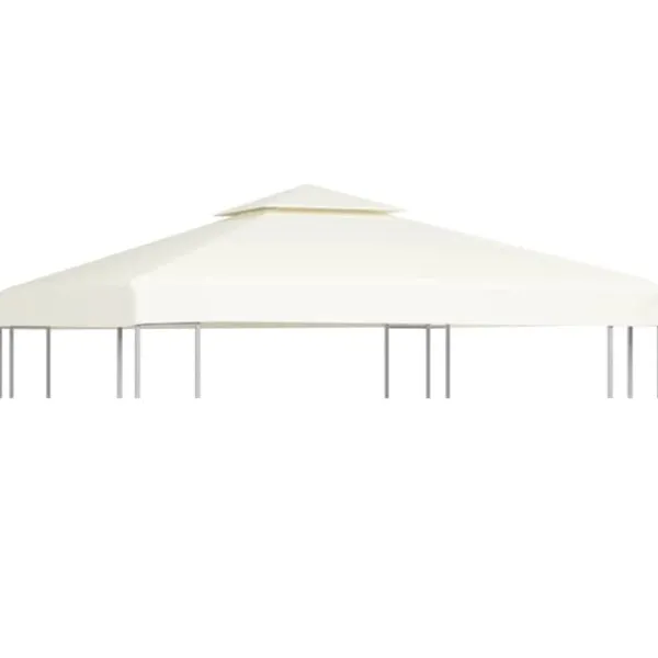 Hot Festtelte & havepavilloner – tage - Living baldakin til pavillon 3x3 m 310 g/m² cremehvid Telte & Lysthuse
