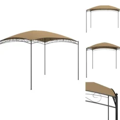 Festtelte & havepavilloner - Living pavillon 3x4x2,65 m 180 g/m² gråbrun Telte & Lysthuse