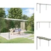 Telte & Lysthuse^Festtelte & havepavilloner - Living baldakin 4x3 m 180 g/m² stof og stål cremefarvet