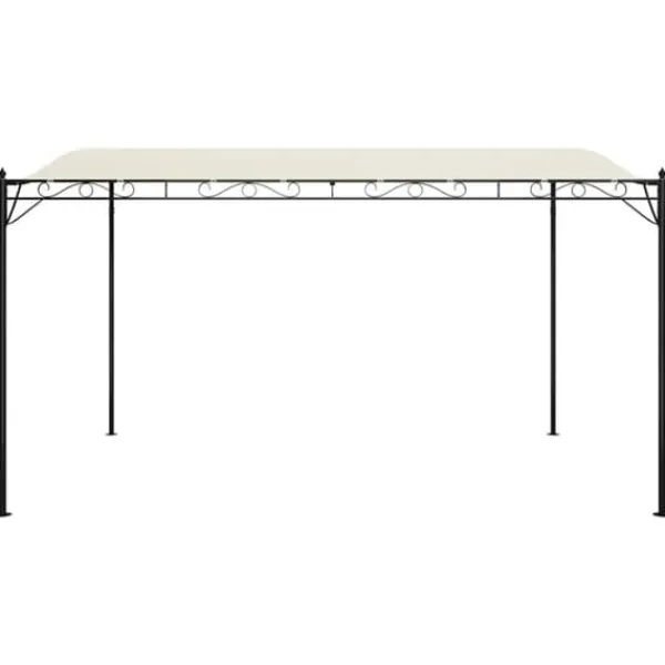 Telte & Lysthuse^Festtelte & havepavilloner - Living baldakin 4x3 m 180 g/m² stof og stål cremefarvet