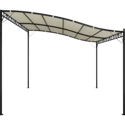 Telte & Lysthuse^Festtelte & havepavilloner - Living baldakin 4x3 m 180 g/m² stof og stål cremefarvet