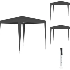 Telte & Lysthuse^Festtelte & havepavilloner - Living festtelt 2,5x2,5 m 90 g/m² antracitgrå