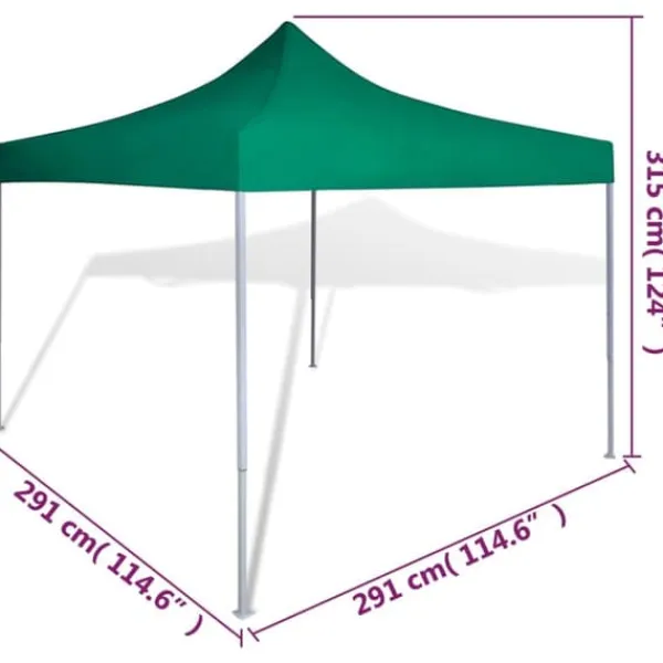 Telte & Lysthuse^Festtelte & havepavilloner - Living sammenfoldeligt telt 3 x 3 m grøn
