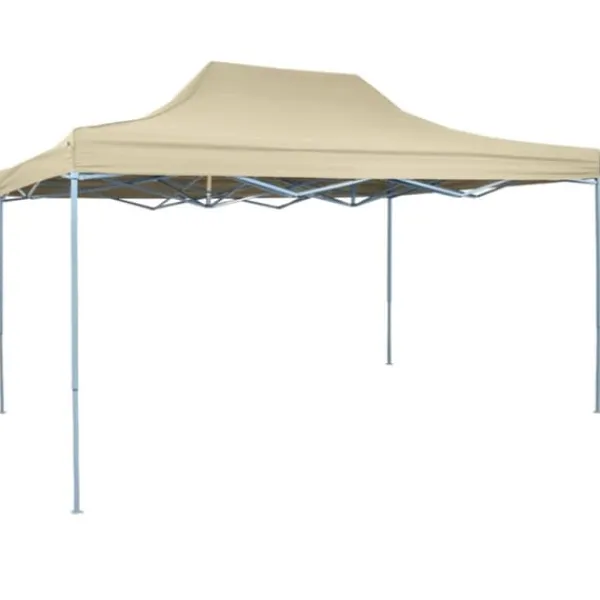 Telte & Lysthuse^Festtelte & havepavilloner - Living foldbart telt pop-up 3 x 4,5 m cremefarvet