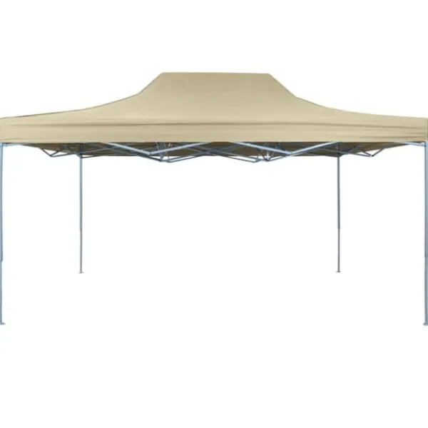 Telte & Lysthuse^Festtelte & havepavilloner - Living foldbart telt pop-up 3 x 4,5 m cremefarvet