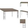 Telte & Lysthuse^Festtelte & havepavilloner - Living vægmonteret pavillon 4x3 m stof gråbrun