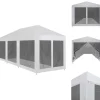 Festtelte & havepavilloner - Living festtelt med 8 sidevægge i trådnet 9 x 3 m Telte & Lysthuse