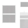 Discount Festtelte & havepavilloner - Living sidevægge til festtelt 2 stk. netstof hvid og sort Telte & Lysthuse