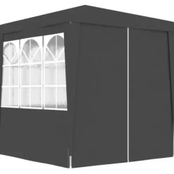 Sale Festtelte & havepavilloner - Living festtelt med sidevægge 2x2 m 90 g/m² antracitgrå Telte & Lysthuse
