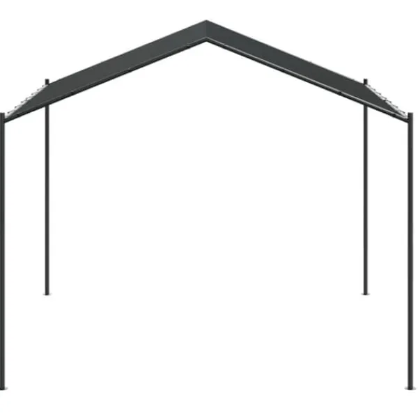 Telte & Lysthuse^Festtelte & havepavilloner - Living pavillon 4x4 m stål og stof antracitgrå