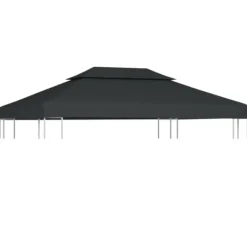 Telte & Lysthuse^Festtelte & havepavilloner – tage - Living pavillontopdække i 2 lag 310 g/m² 4x3 m antracitgrå