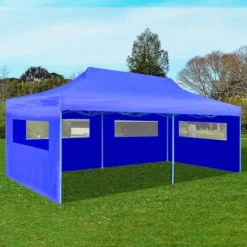 Festtelte & havepavilloner - Living foldbart pop-up-festtelt 3 x 6 m blå Telte & Lysthuse