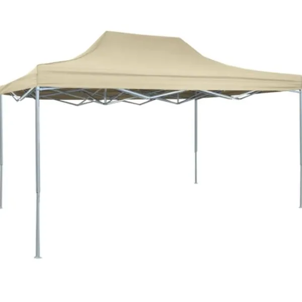 Telte & Lysthuse^Festtelte & havepavilloner - Living foldbart festtelt 3 x 4 m stål cremefarvet