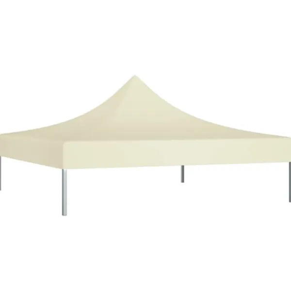 Discount Festtelte & havepavilloner – tage - Living tag til festtelt 2x2 m 270 g/m² cremefarvet Telte & Lysthuse