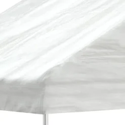 Online Festtelte & havepavilloner - Living pavillon med tag 8,92x2,28x2,69 m polyethylen hvid Telte & Lysthuse