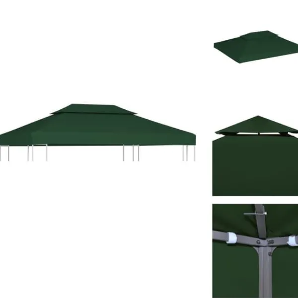 Telte & Lysthuse^Festtelte & havepavilloner – tage - Living baldakin til havepavillon 3x4 m 310 g/m² grøn