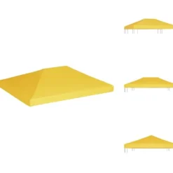 Telte & Lysthuse^Festtelte & havepavilloner – tage - Living pavillontopdække 270 g/m² 4x3 m gul