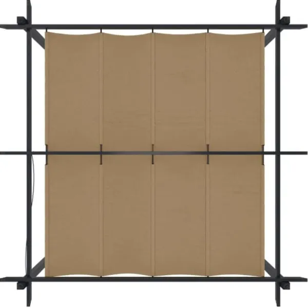 Buer, Spalier, Lysthuse Uden Tag^Festtelte & havepavilloner - Living havepavillon med sammenrulleligt tag 3x3 m gråbrun