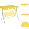 Festtelte & havepavilloner – tage - Living baldakin til havegynge 150/130x105/70 cm gul Telte & Lysthuse