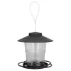 Til Fugle & Småvildt^Fågelmatare 1L Slitstark ABS Lätt att fylla Transparent Behållare Bärbar Paviljong Design Hängande Fågelmatare