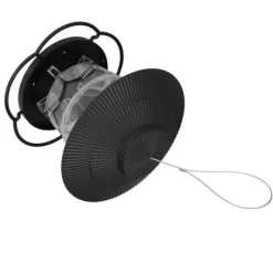 Til Fugle & Småvildt^Fågelmatare 1L Slitstark ABS Lätt att fylla Transparent Behållare Bärbar Paviljong Design Hängande Fågelmatare