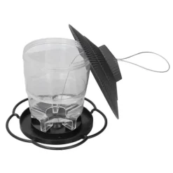 Til Fugle & Småvildt^Fågelmatare 1L Slitstark ABS Lätt att fylla Transparent Behållare Bärbar Paviljong Design Hängande Fågelmatare