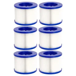 Hot Filterpatron, Kompatibel med GYMAX Spa, Overlegen Filtrering,6Pcs Pool- & Spatilbehør