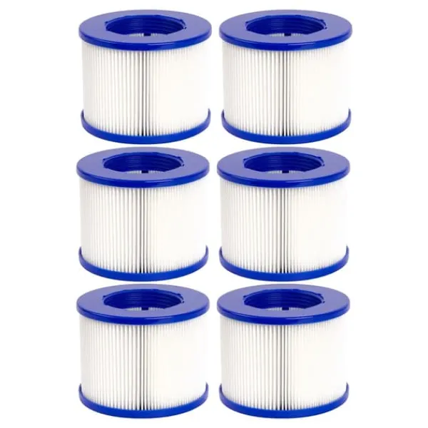 Hot Filterpatron, Kompatibel med GYMAX Spa, Overlegen Filtrering,6Pcs Pool- & Spatilbehør