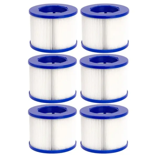 Hot Filterpatron, Kompatibel med GYMAX Spa, Overlegen Filtrering,6Pcs Pool- & Spatilbehør