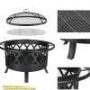 Pejse^Fire Bowl, 81 cm Diameter, Funkbeskyttende Grillrist