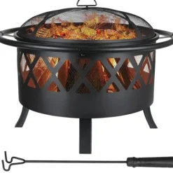 Pejse^Fire Bowl, 81 cm Diameter, Funkbeskyttende Grillrist