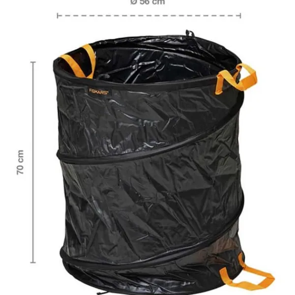 Fiskars Havekurve^Havetaske Pop Up Solid 172l Sort