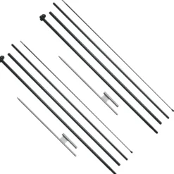 Flag & Vindposer^Fjerflagstang Kit 2 Pakker Swooper 16,3 Fod med Jordpæle, Holdbar og Let at Montere