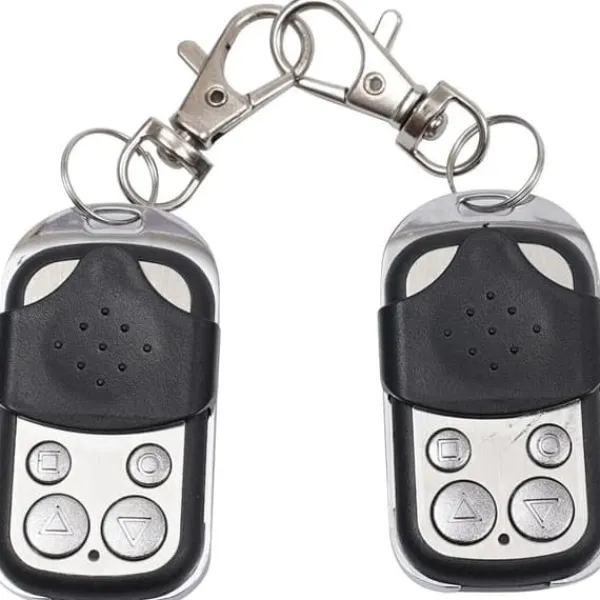 Clearance Fjernbetjeninger til automatisk skydeportåbner, 433 MHz, 2-pak, hvid (kun fjernbetjeninger) Skure, Garager & Carports