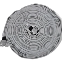 Outlet Flad brandslange 20 m med D-Storz koblinger 1" - Slidstærk vandtransport | Farve: Rød Brandslukkere