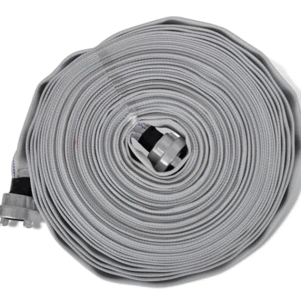 Outlet Flad brandslange 20 m med D-Storz koblinger 1" - Slidstærk vandtransport | Farve: Rød Brandslukkere