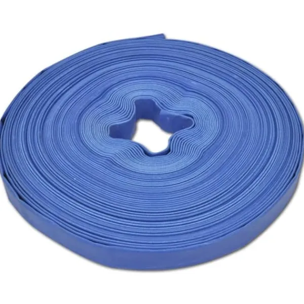 Vanding^Flad slange 100 m 1" PVC - Fleksibel højtryksvandslange | Farve: Grøn | Størrelse: 100 m