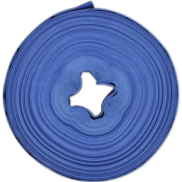 Vanding^Flad slange 100 m 1" PVC - Fleksibel højtryksvandslange | Farve: Grøn | Størrelse: 100 m
