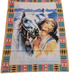 Flag & Vindposer^Flag - Indian woman
