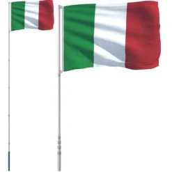 Online Flag & vimpler - Living Italien flag og flagstang 5,55 m aluminium Flag & Vindposer