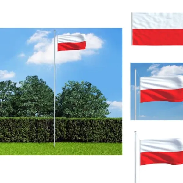 Clearance Flag & vimpler - Living polsk flag 90x150 cm Flag & Vindposer