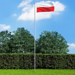 Clearance Flag & vimpler - Living polsk flag 90x150 cm Flag & Vindposer