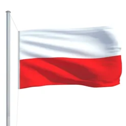Clearance Flag & vimpler - Living polsk flag 90x150 cm Flag & Vindposer