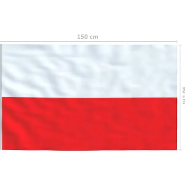 Clearance Flag & vimpler - Living polsk flag 90x150 cm Flag & Vindposer