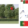 New Flag & vimpler - Living Portugal flag og flagstang 5,55 m aluminium Flag & Vindposer