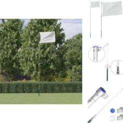 Flag & Vindposer^Flag & vimpler - Living teleskopflagstang 5,5 m aluminium sølvfarvet