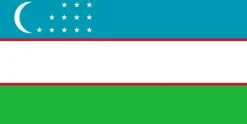 Flag & Vindposer^Flag fra Usbekistan