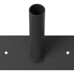 Discount Flagstangholder i rustfrit stål - Moderne design | Farve: Sort | Størrelse: 13 x 6 cm Flag & Vindposer