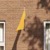 Flag & Vindposer^Flagstangholder i rustfrit stål - Moderne design til haven | Størrelse: 10,5 x 7,5 cm | Farve: Sort