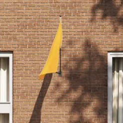 Flag & Vindposer^Flagstangholder i rustfrit stål - Moderne design til haven | Størrelse: 10,5 x 7,5 cm | Farve: Sort